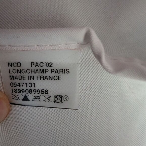 LONGCHAMP Le Pliage Original Large Tote Black Nylon Travel Should Purple - Picture 15 of 16